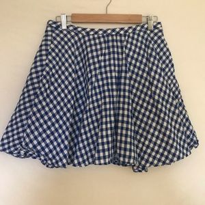 Blue Gingham Skirt